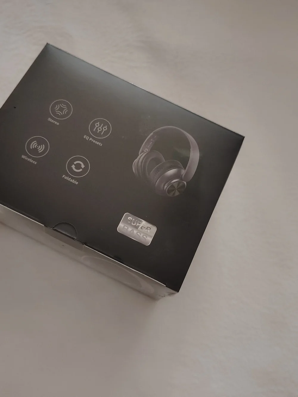 Unopened Wireless Foldable Headphones Bluetooth- Black